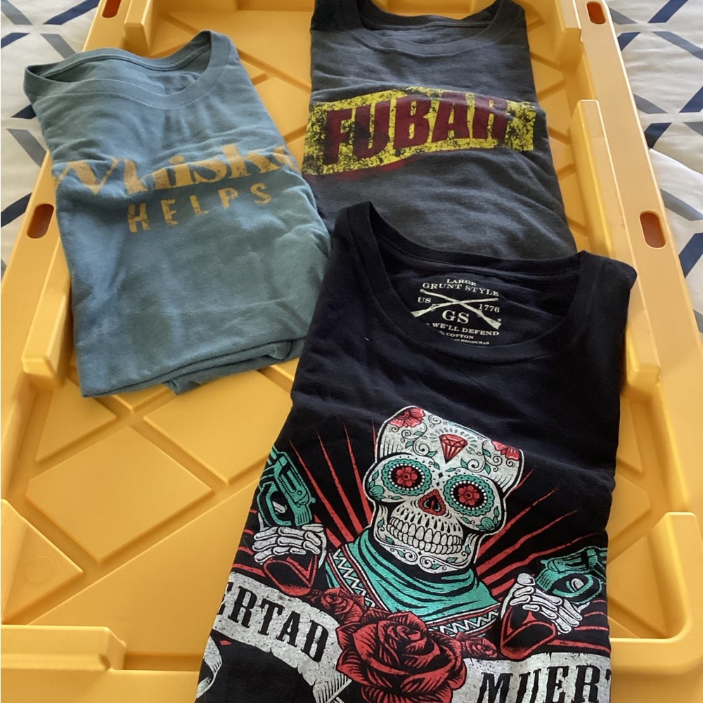 Graphic Men Tank Tops - Blue, Black, Gray